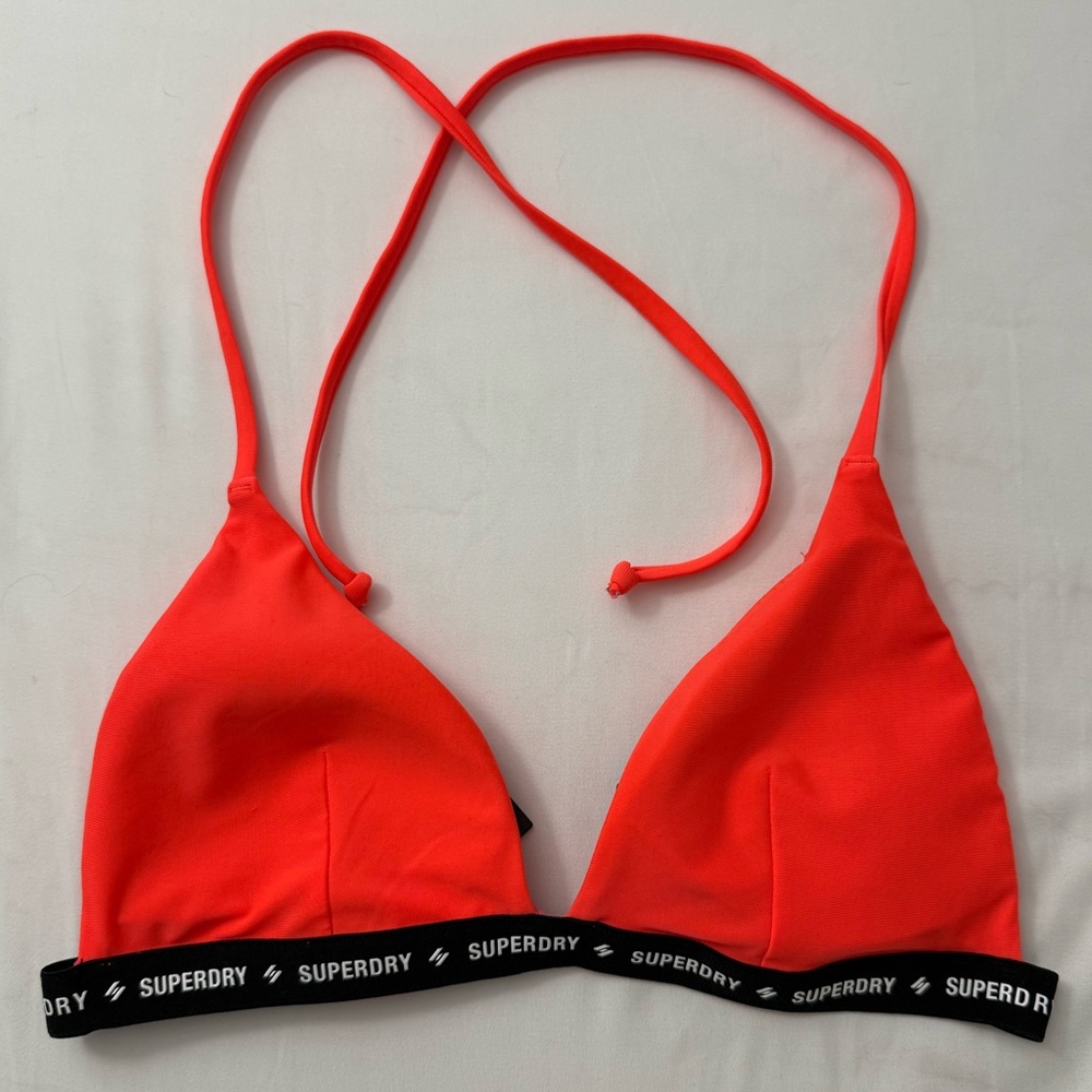 Superdry Orange Triangle Bikini halter Top
